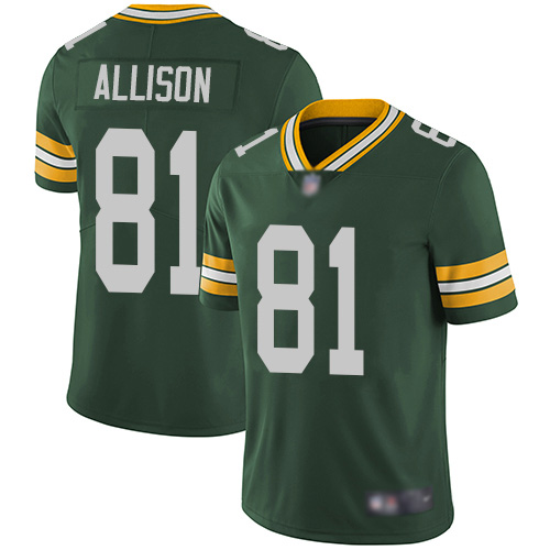 Green Bay Packers Limited Green Men #81 Allison Geronimo Home Jersey Nike NFL Vapor Untouchable